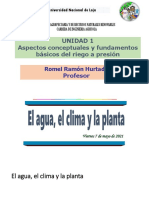 Clases - Riego - Unidad 1-1 - Agua - Clima - Planta