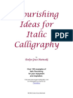 Flourishing Ideas For Italic Calligraphy PDF