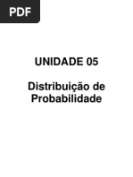 Unidade - 05 - Distribuição de Probabilidade