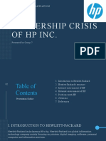 Group Panda Leadership Crisis of HP