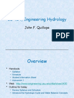 CE 424, Engineering Hydrology: John F. Quillope