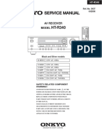 Service Manual Service Manual: Av Receiver Model