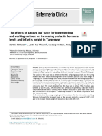 The Effects of Papaya Leaf Juice For Breastfeeding and Working Mothers On Increasing Prolactin Hormone Levels and Infant's Weight in Tangerang