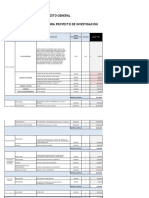 Modelo de Presupuesto Proyecto de Investigación