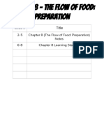 Chapter 8 - The Flow of Food: Preparation: Slide # Title