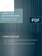 Carnet de Salud Infantil: Silvia Andrea Aguirre Castedo M. Camila Mundaca Daguer