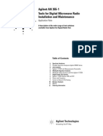 Agilent AN 355-1 Tools For Digital Microwave Radio Installation and Maintenance