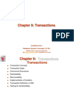 Chapter 9: Transactions: Modified From: Database System Concepts, 6 Ed