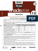 ENADE Teologia Prova 2018