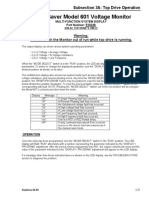 Motor Saver Model 601 Voltage Monitor: Subsection 3A: Top Drive Operation