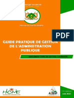 Recueil Documents-Types Gestion de L'administration Centrale - NIGER (1er Edition Juin 2021)