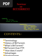 Seminar On Bittorrent: Guided By:-Mr. B. S. Nag Lecturer of CSA Dept