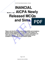 Financial 2019 Aicpa Newly Released Mcqs and Sims