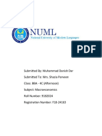 Muhammad Danish Dar (9182024) (BBA-4C Evening) (Assignment 2)