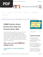 CISM Practice Exam Dumps Can Help You Prepare Exam Well - Valid IT Exam Dumps Questions