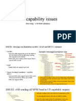 UE Capability Issues