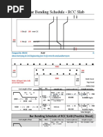 Bar Bending Schedule - RCC Slab New