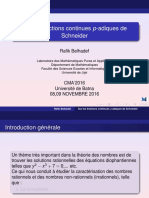 Sur Les Fractions Continues P-Adiques