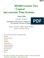 EE5103/ME5403 Lecture Two Computer Control and Discrete-Time Systems