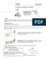 Ankle Sprain Exercises