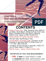 Chapter - 6 Test and Measurement in Sports