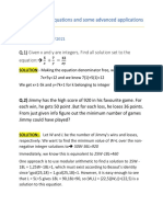 Indeterminate Equations Handout