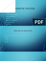 A Robotic System: Base Links and Joints End-Effector Wrist Drive/ Actuator Controller Sensor