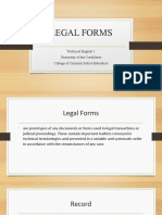 Legal Forms Lecture PT 1