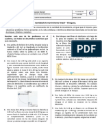 Taller de Repaso Personal # 8 - Cantidad de Movimiento Lineal - Choques.