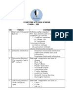 Computer Studies Scheme Class: - Ss1: SN Topics Content