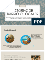 Historias de Barrio o Vereda