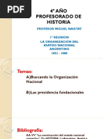 Organización Nacional 1852-1880