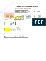 Spheroidal Values For BLLM No. 1: Converting Local Grid To Local Geographic Position