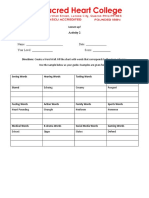 Creative Writing Activity 2 (Senory Language)