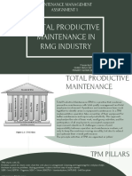 Maintenance Management Assignment 1: Total Productive Maintenance in RMG Industry