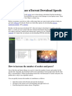 UTorrent How To Increase UTorrent Download Speed