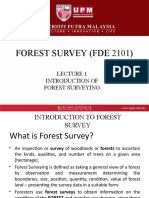 Lecture 1 - Introduction of Forest Surveying