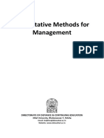 Quantitative Methods Management