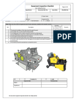 Bar Cutting Machine Inspection Checklist