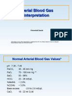 Arterial Blood Gas Interpretation