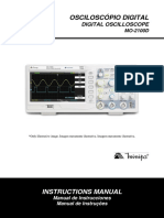 Osciloscópio Digital: Instructions Manual