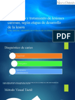 Diagnóstico y Tratamiento de Lesiones Cariosas, Según