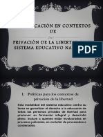 Power Point. LA EDUCACION EN CONTEXTOS