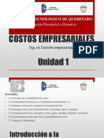 COSTOS EMPRESARIALES Unidad 1