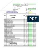 Fuel Escalation Worksheet