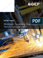 Strategic Sourcing Overview:: Manufacturing Services