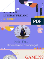 Review Of: Related Literature and