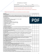 IV Therapy Checklist