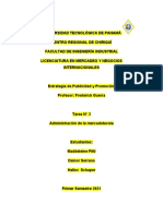 Tarea Administracion de La Mercadotecnia