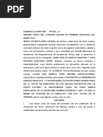 Contestacion Demanda Sentido Negativo Civil Sumario de Desocupación.